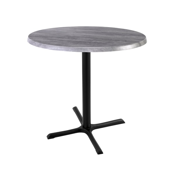 36" Tall In/Outdoor All-Season Table, 30" dia. Greystone Top